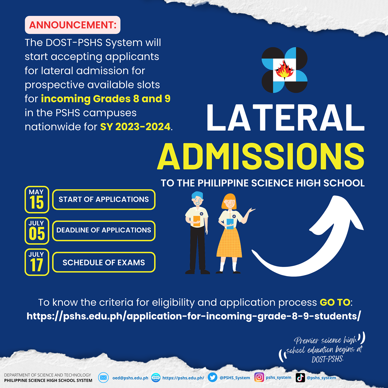 lateral admission